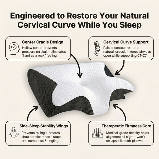 Cervical Pillow for Neck Pain Relief | The Support Pillow